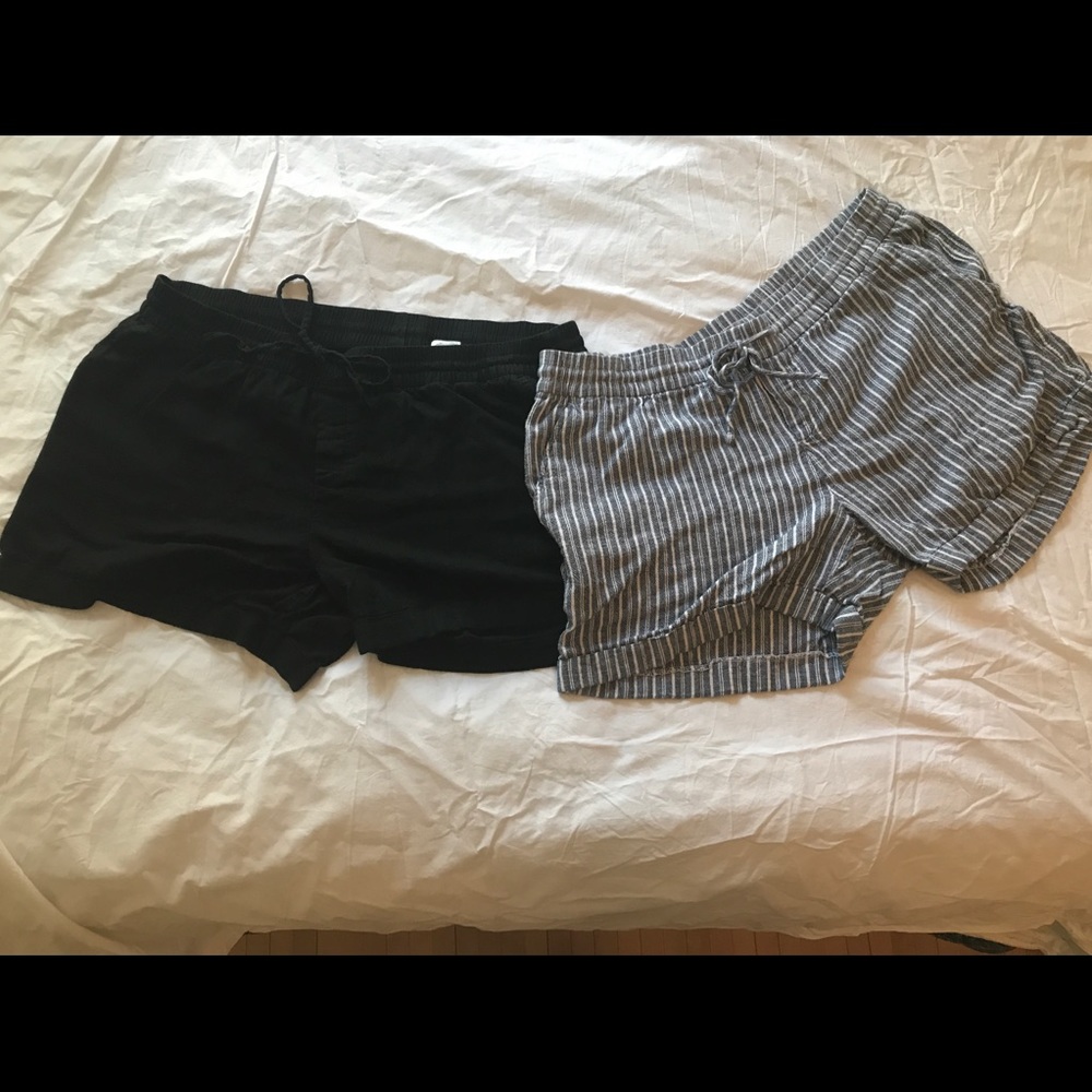 Old Navy cotton/linen blend drawstring shorts